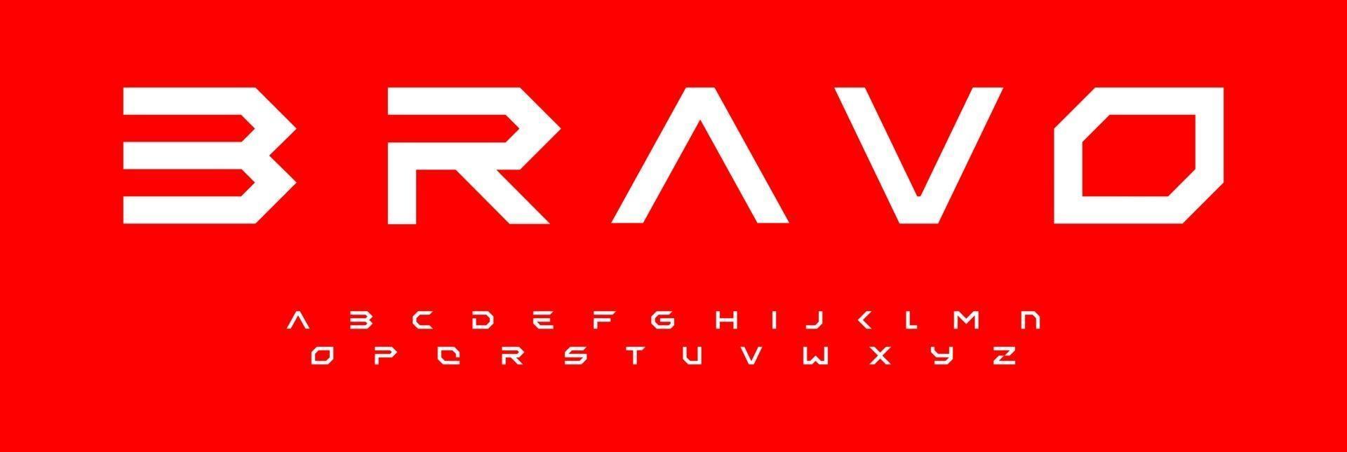 alphabet géométrique moderne, conception de polices modulaires, lettres futuristes étendues. composer pour la marque, le titre, le titre, le logo. conception minimale de la technologie, de l'espace, de la science, de l'interface graphique, de l'interface utilisateur, de la couverture de cinéma de science-fiction. vecteur