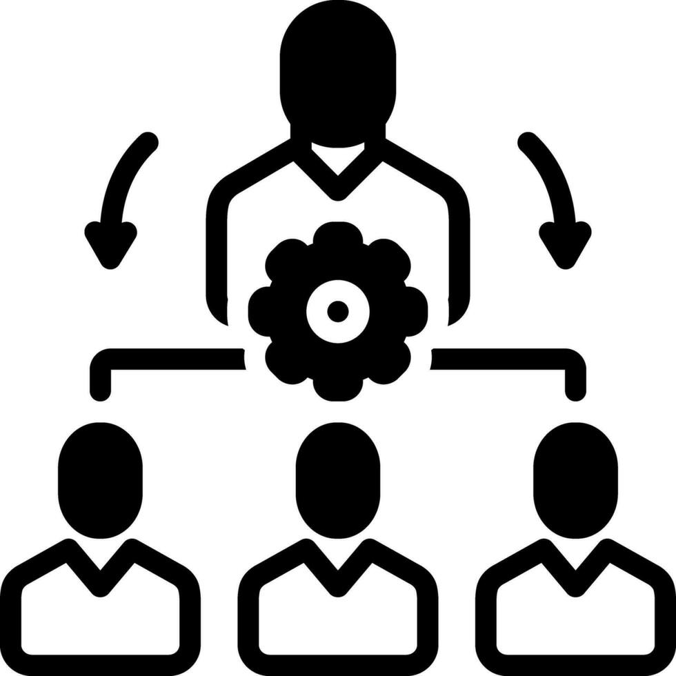 solide icône pour organiser vecteur