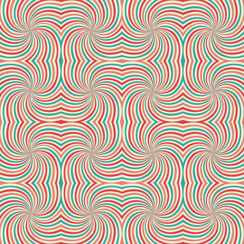 hypnose spirale. optique illusion. hypnotique spirale arrière-plan, sans couture modèle. optique illusion style conception. - vecteur. vecteur