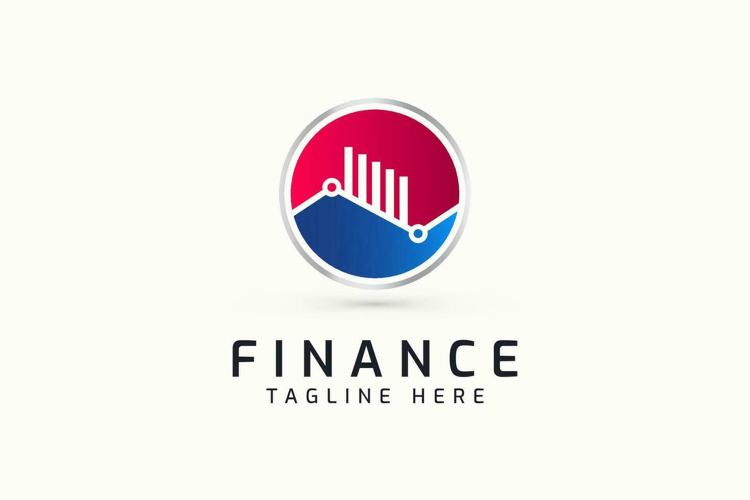 global investissement affaires la finance logo graphique statistiques concept vecteur