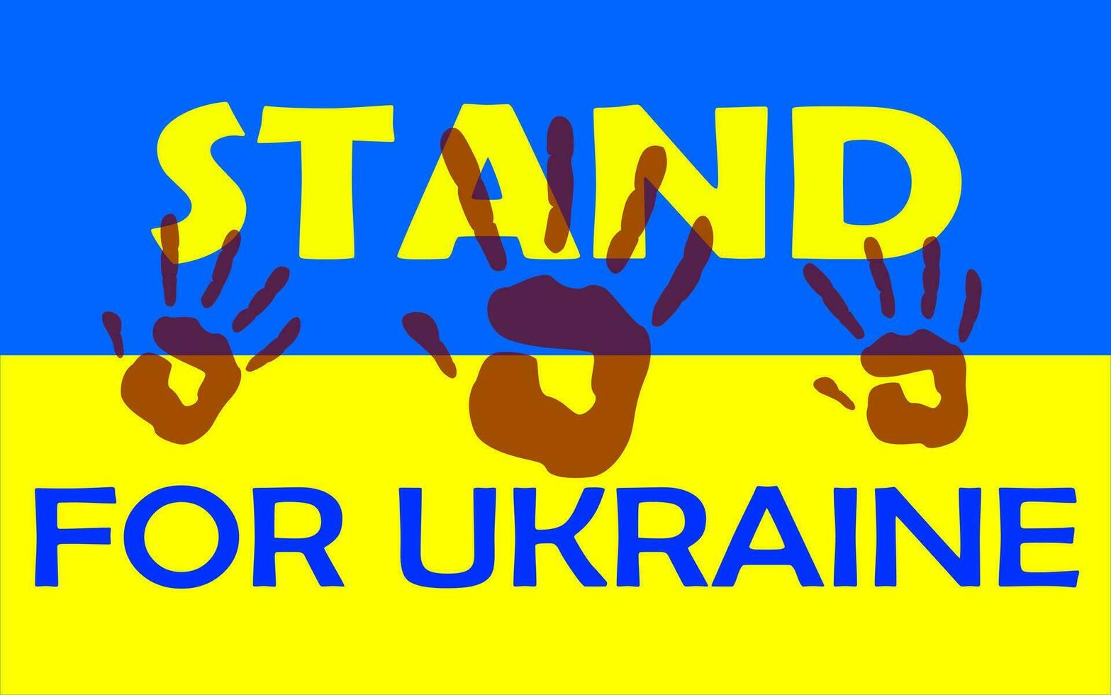 supporter pour Ukraine conceptuel illustration vecteur