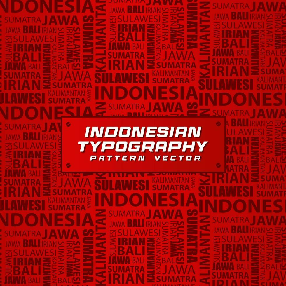 indonésien typographe modèle Contexte vecteur