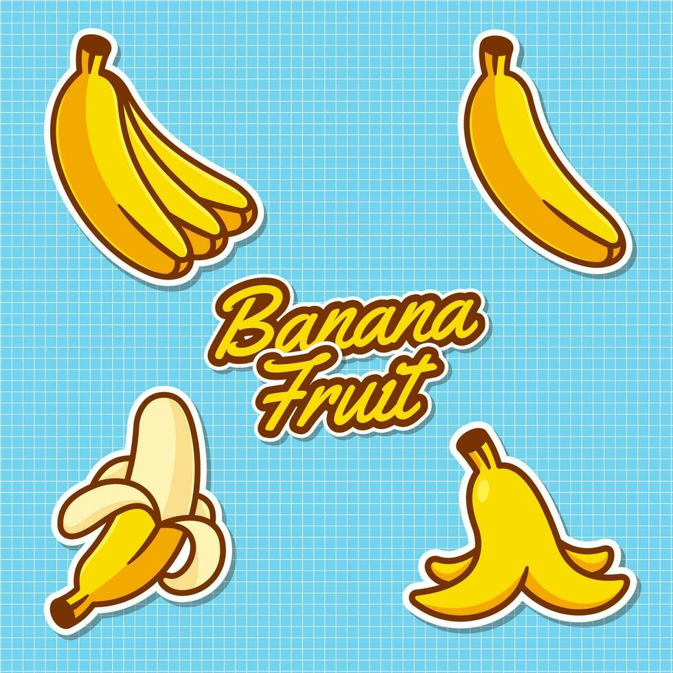 banane fruit agrafe art illustration vecteur