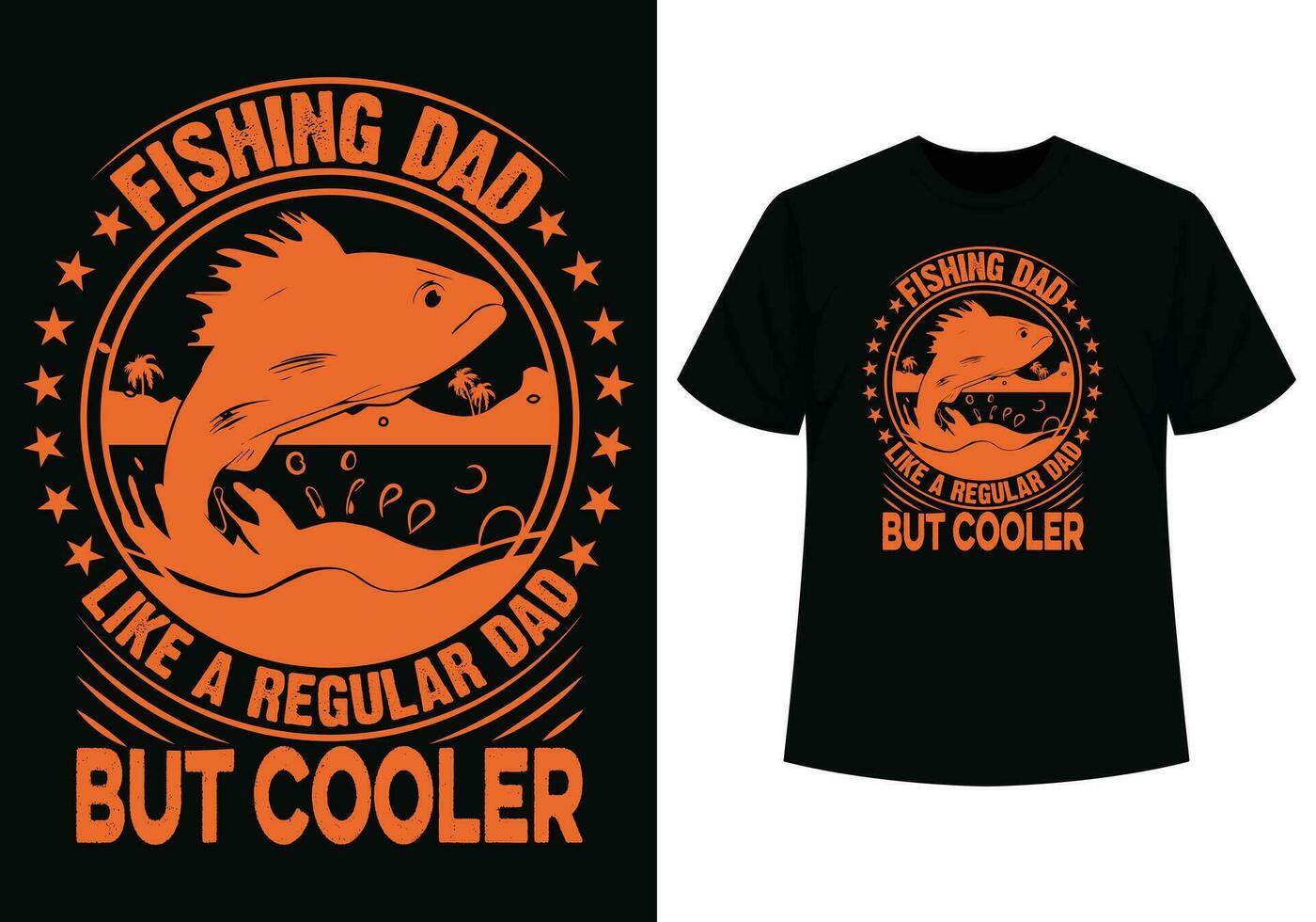 pêche papa T-shirt conception pour papa journée vecteur