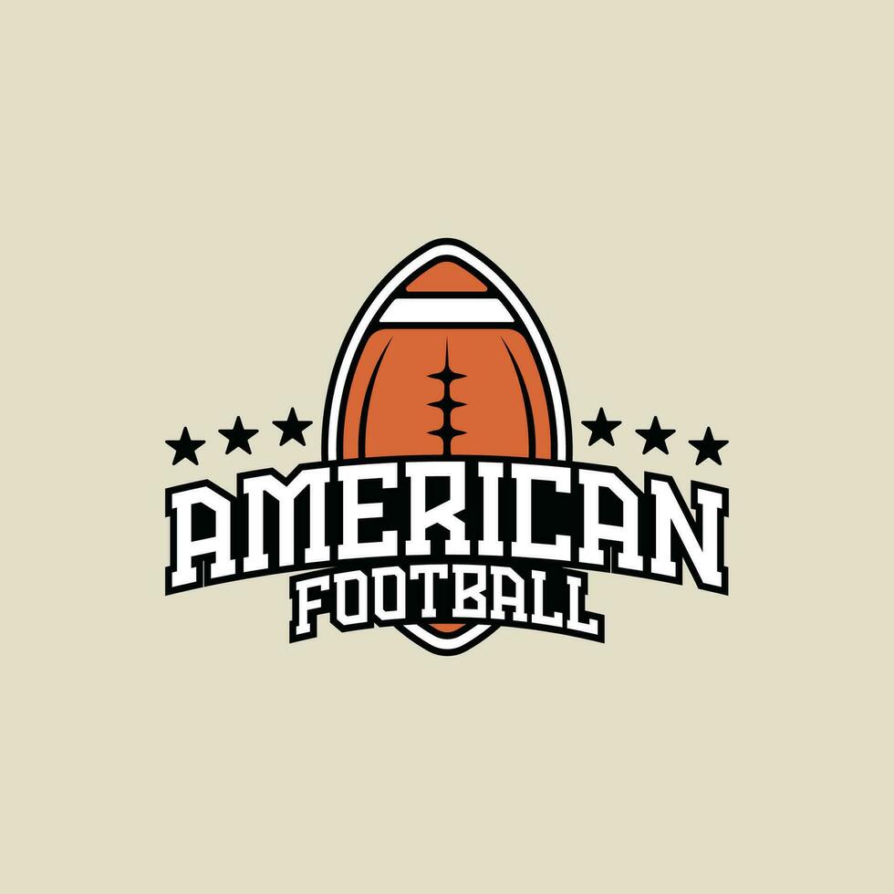 américain Football logo vecteur illustration modèle icône graphique conception. sport de Balle signe ou symbole pour club ou ligue concept