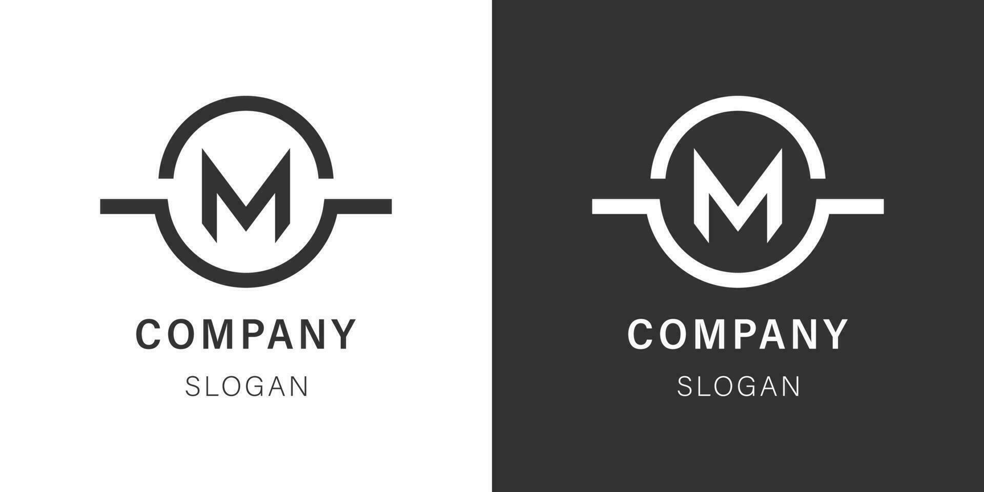 m minimal logo pour affaires et entreprise minimal Facile élégant logo pour organisation m logo modèle. pro vecteur logo.