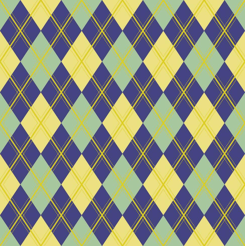 vecteur de motif argyle, géométrique, arrière-plan, tricot classique, plaid