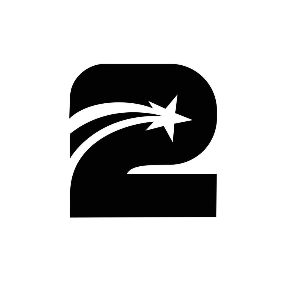 deux 2 logo lettre monogramme minimal moderne conception vecteur