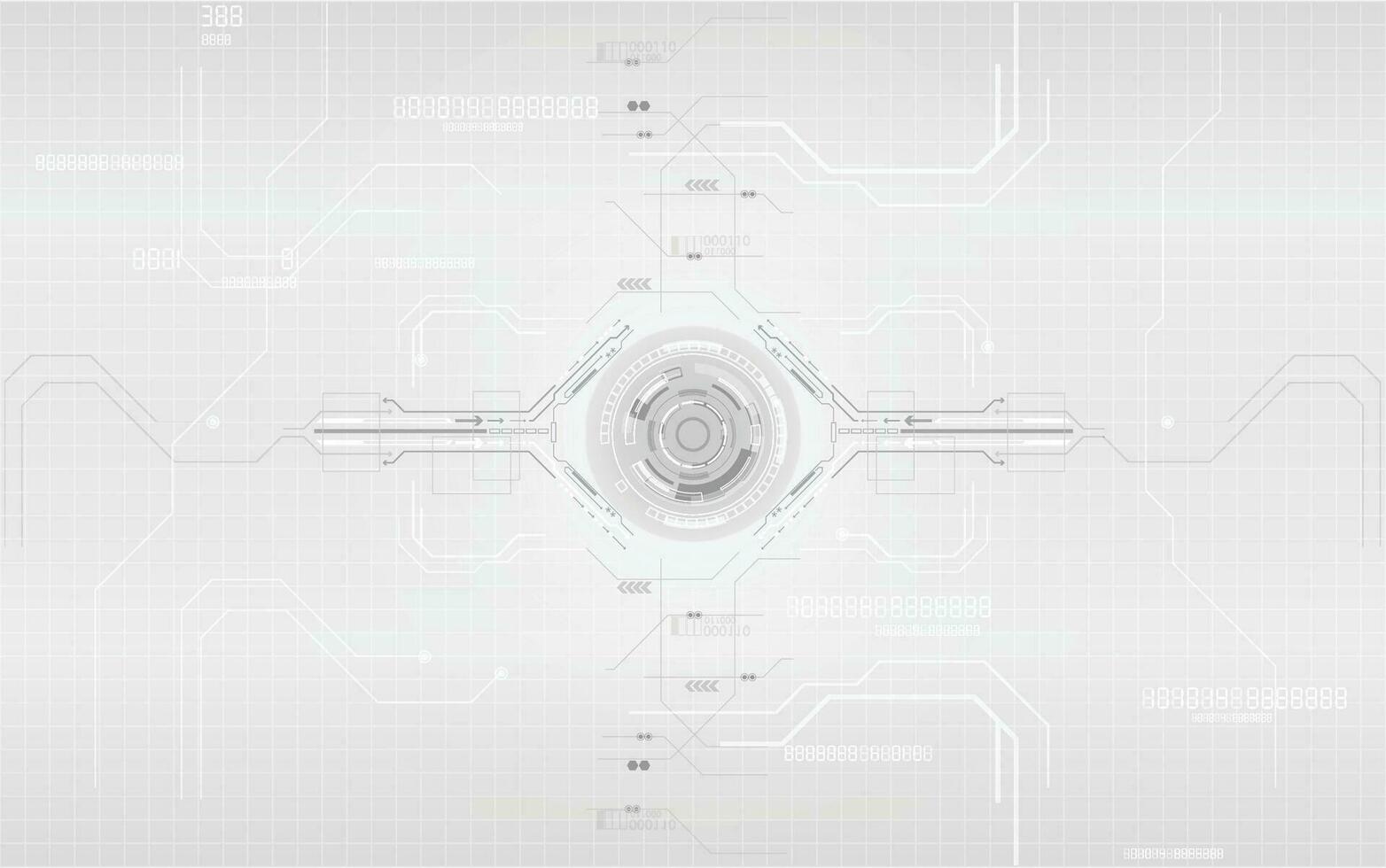 gris et blanc La technologie numérique la communication réseau système conception vecteur