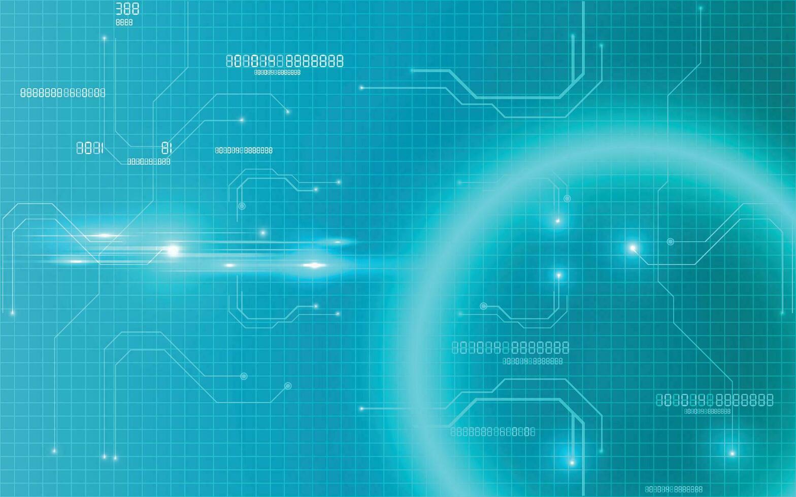 abstrait cercle ligne numérique La technologie la communication réseau conception vecteur