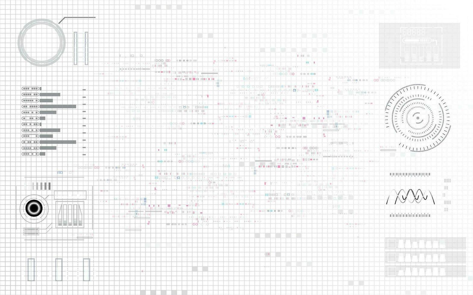 abstrait Contexte numérique structure éléments La technologie vecteur