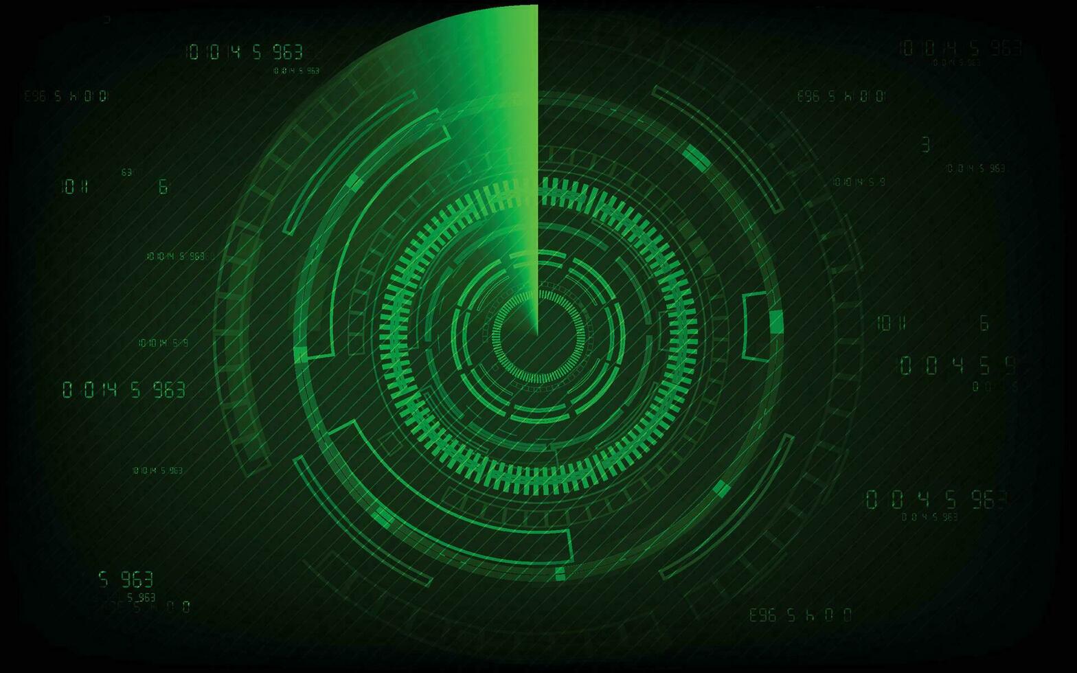 radar analyse concept abstrait La technologie Contexte vecteur