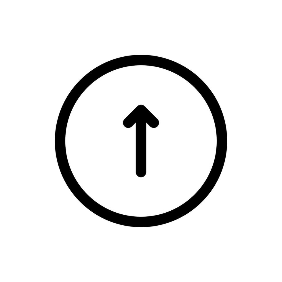 Facile en haut La Flèche icône. le icône pouvez être utilisé pour sites Internet, impression modèles, présentation modèles, illustrations, etc vecteur