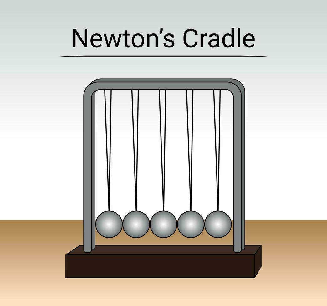 de newton berceau modèle vecteur