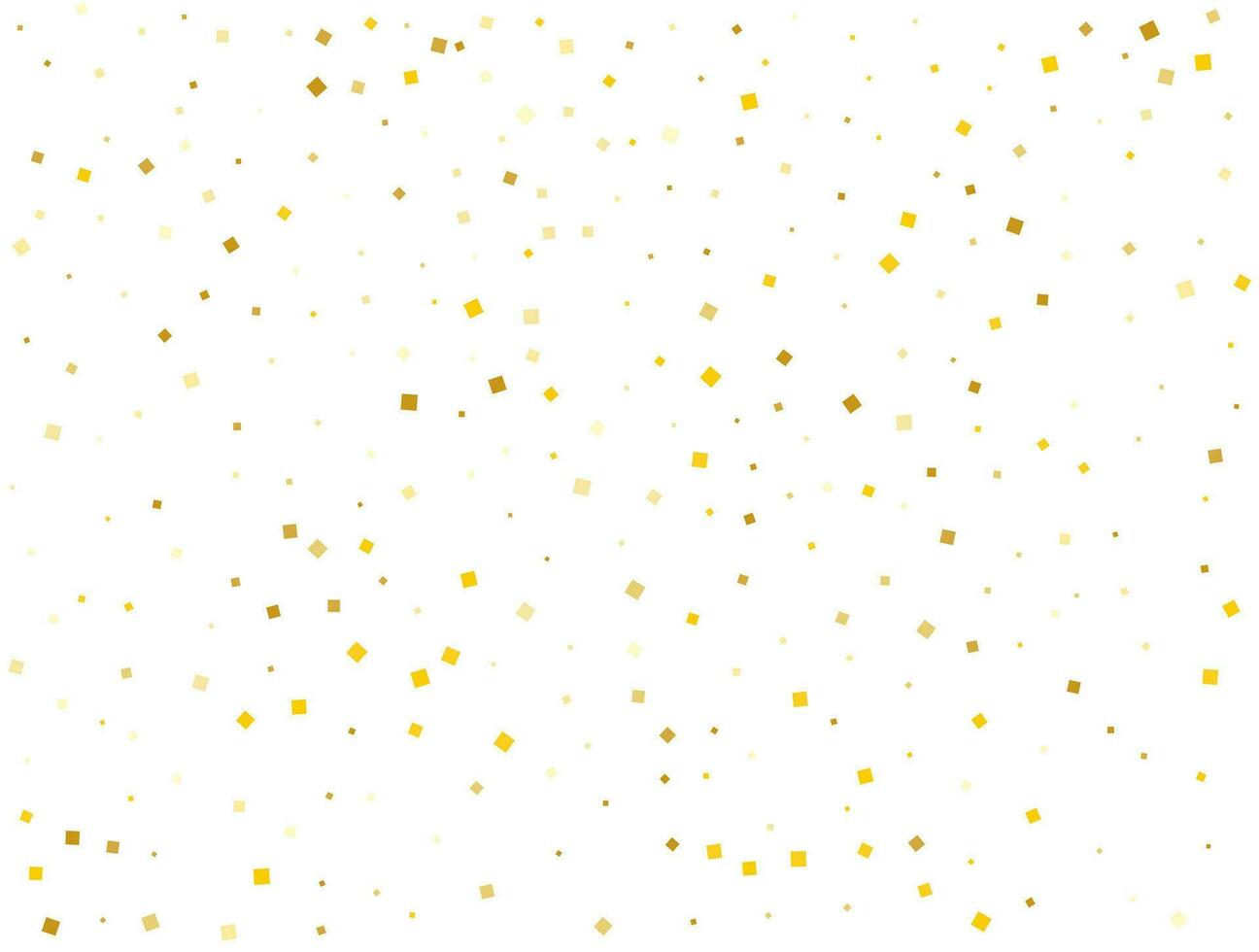 lumière d'or carrés. confettis fête, chute d'or abstrait décoration pour faire la fête. vecteur illustration