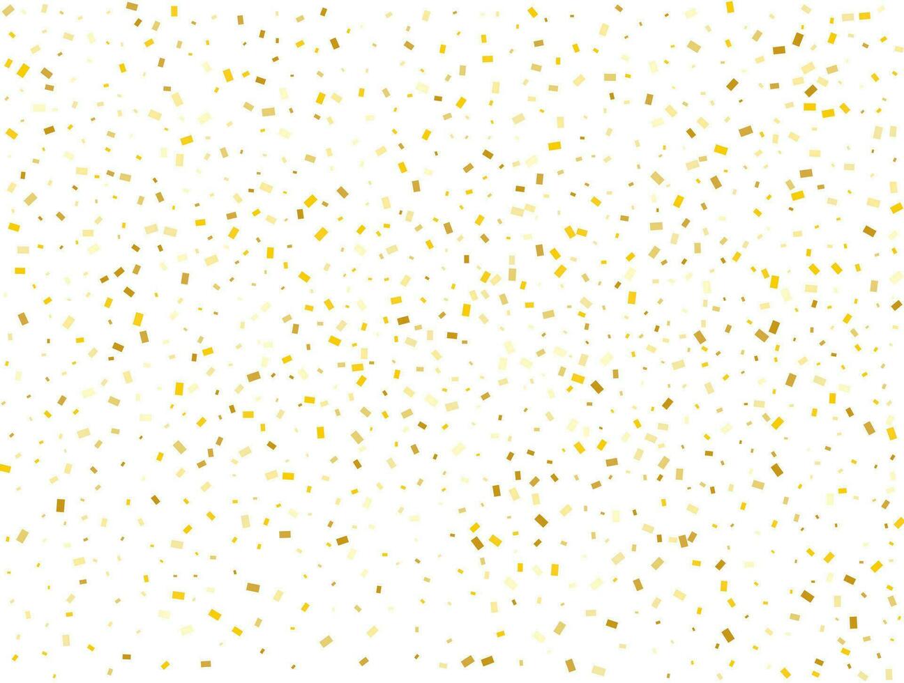 anniversaire d'or rectangles confettis Contexte. vecteur illustration