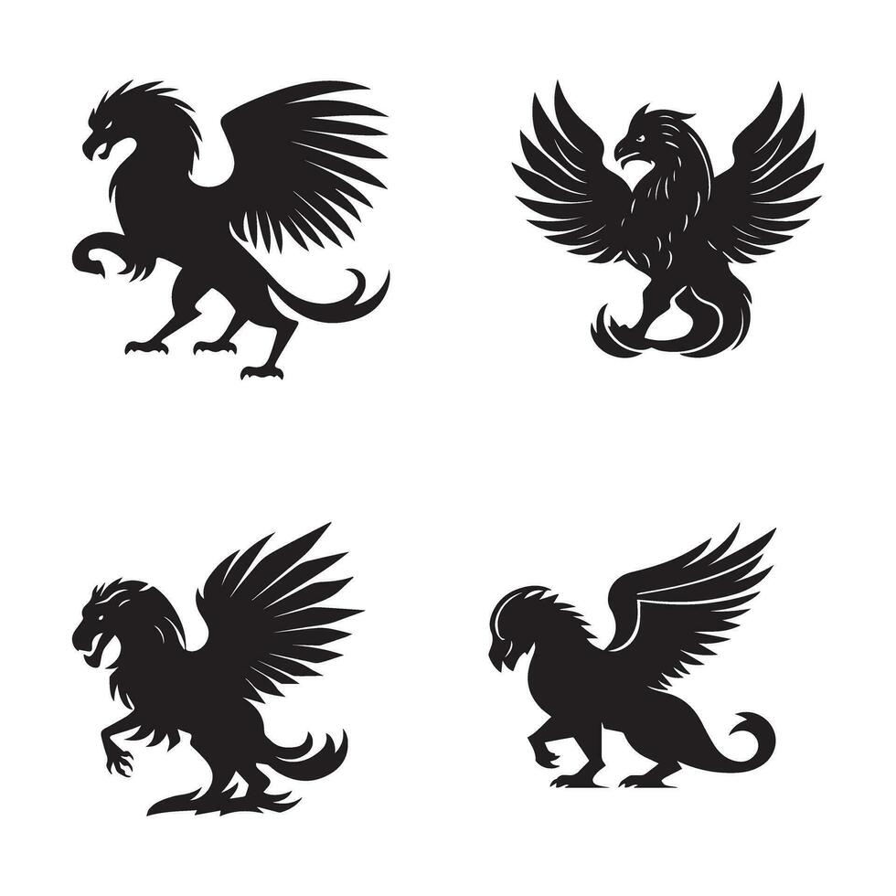 ensemble de dinosaure logo, vecteur ensemble logos