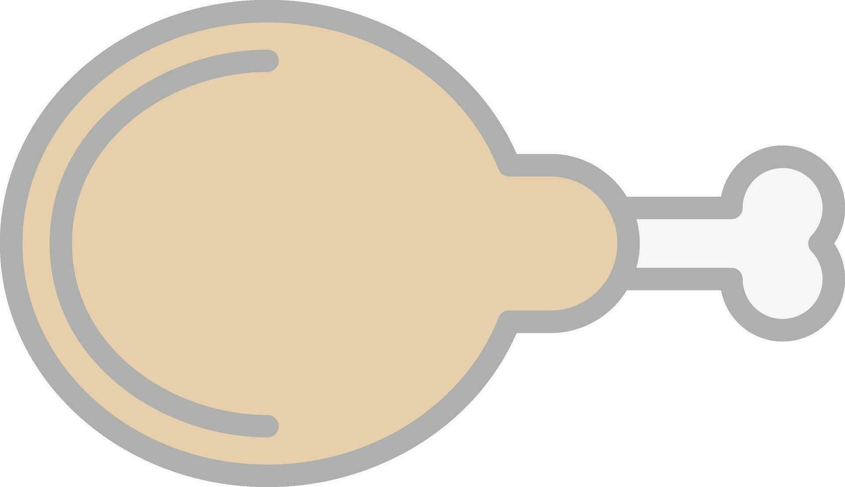 conception d'icône vecteur cuisse de poulet