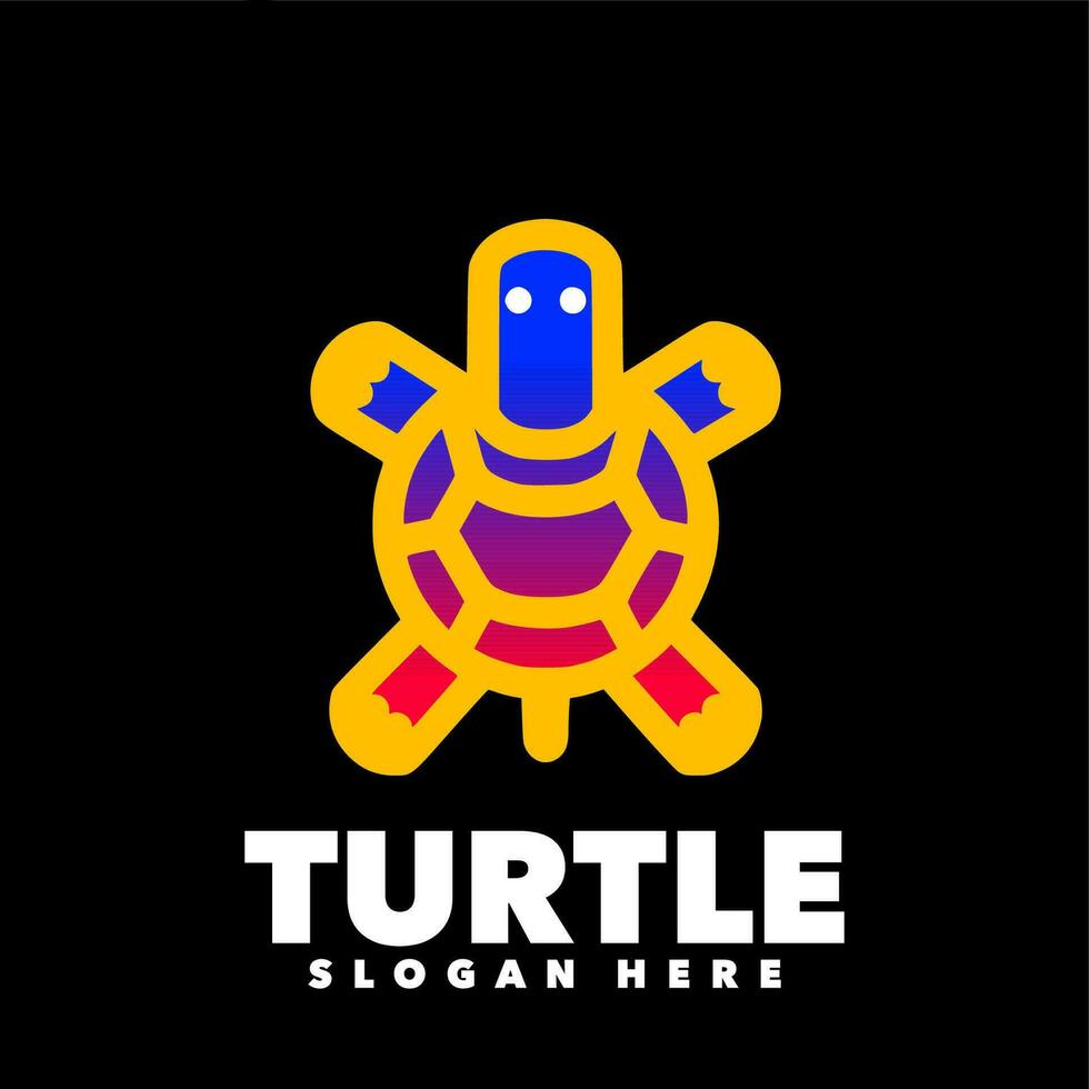 création de logo de tortue vecteur