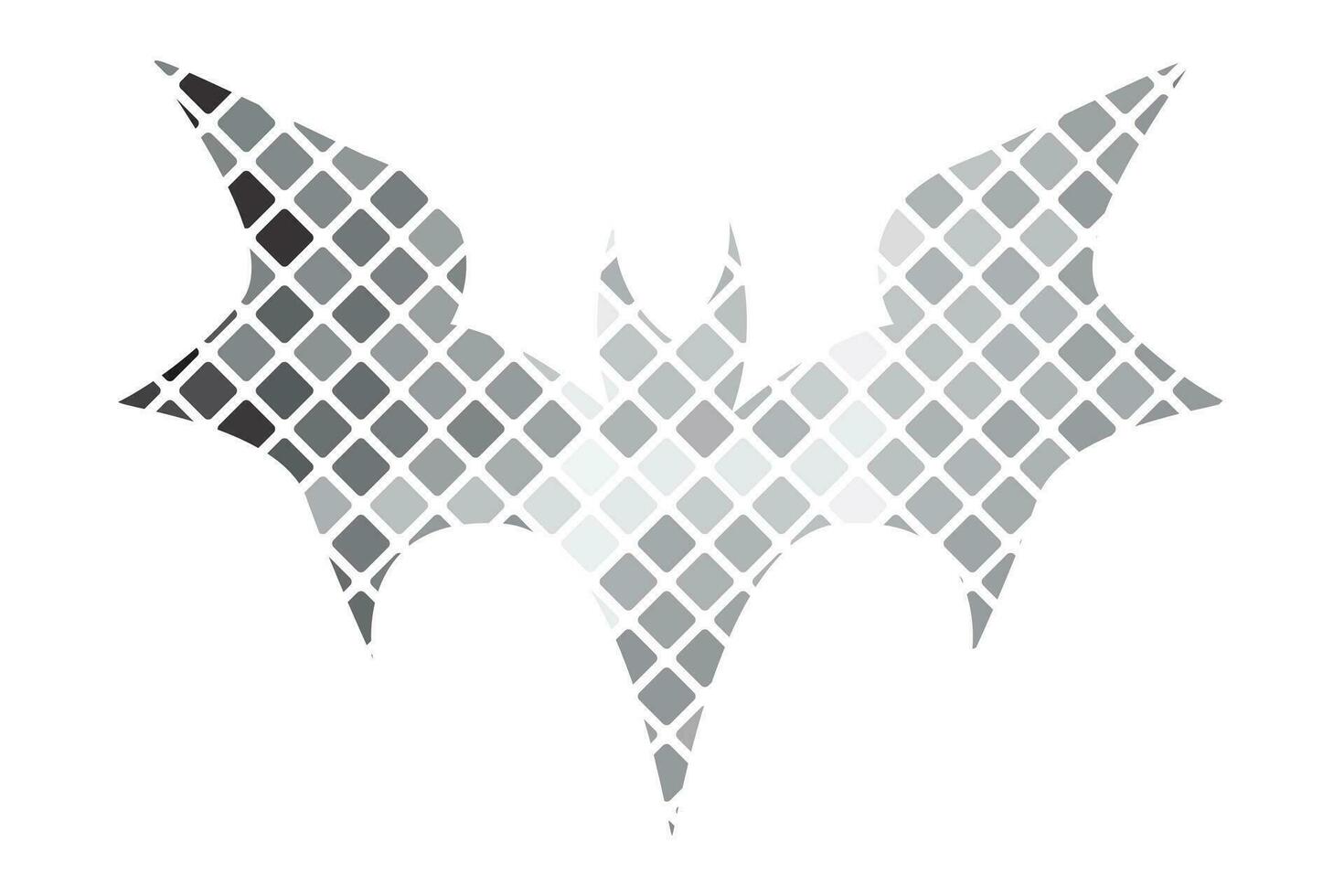 pente ligne pixel texture graphique chauve souris conception sur blanc Contexte pour Halloween festival. vecteur