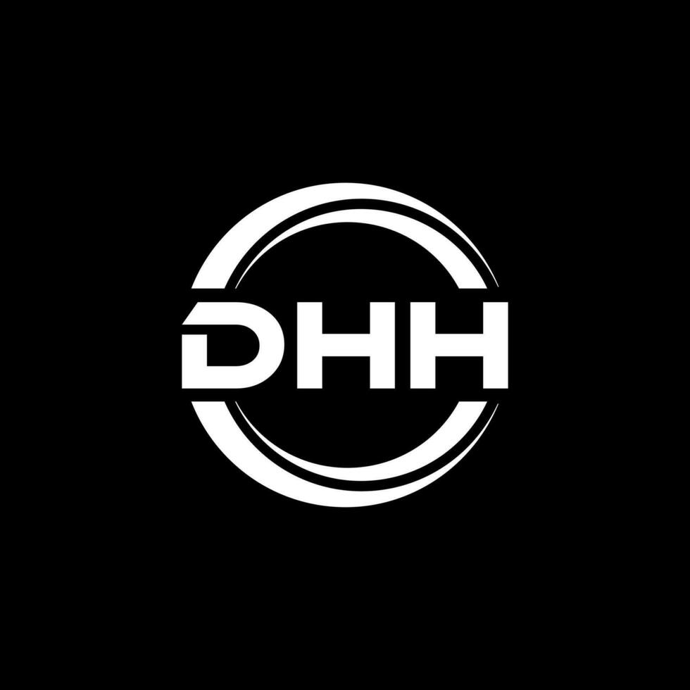 dhh logo conception, inspiration pour une unique identité. moderne élégance et Créatif conception. filigrane votre Succès avec le frappant cette logo. vecteur