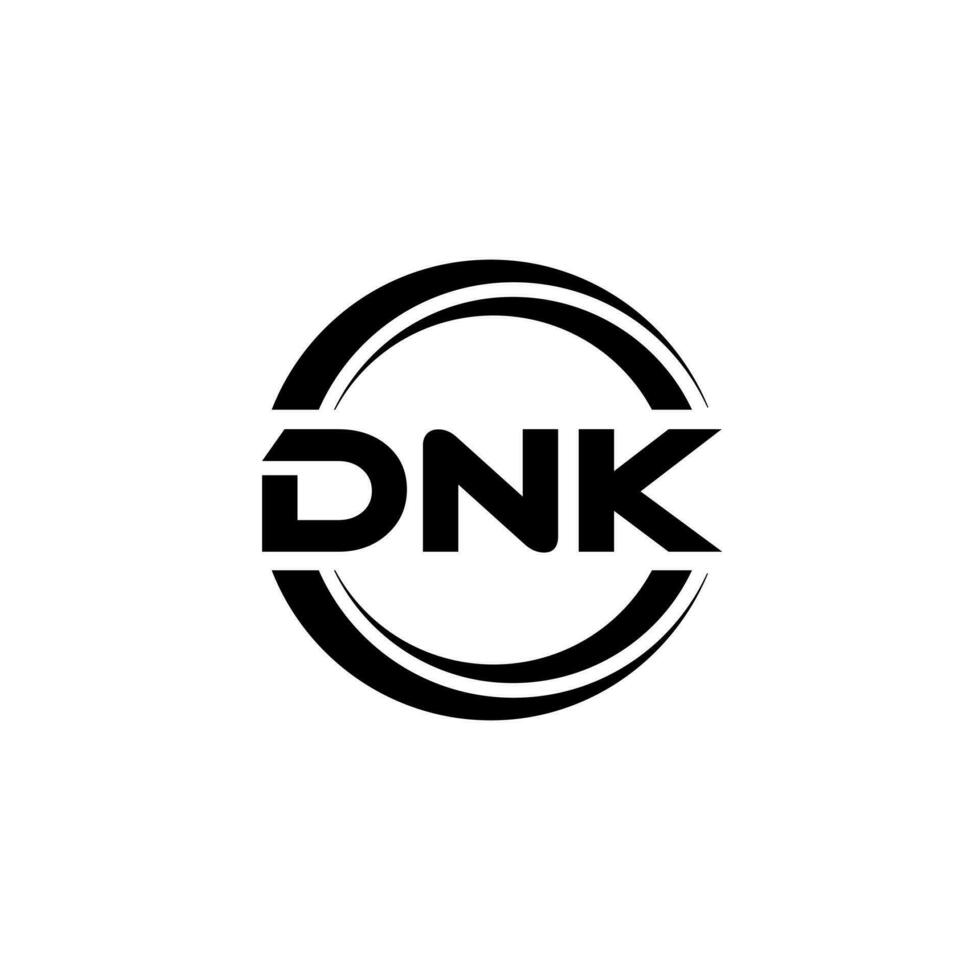 dnk logo conception, inspiration pour une unique identité. moderne élégance et Créatif conception. filigrane votre Succès avec le frappant cette logo. vecteur