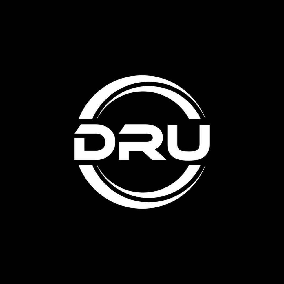 dru logo conception, inspiration pour une unique identité. moderne élégance et Créatif conception. filigrane votre Succès avec le frappant cette logo. vecteur