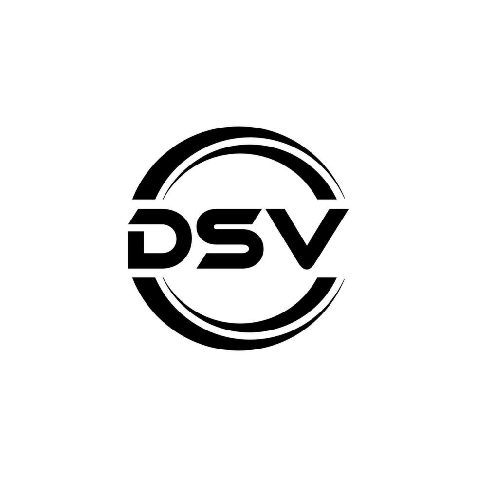 DSV logo conception, inspiration pour une unique identité. moderne élégance et Créatif conception. filigrane votre Succès avec le frappant cette logo. vecteur