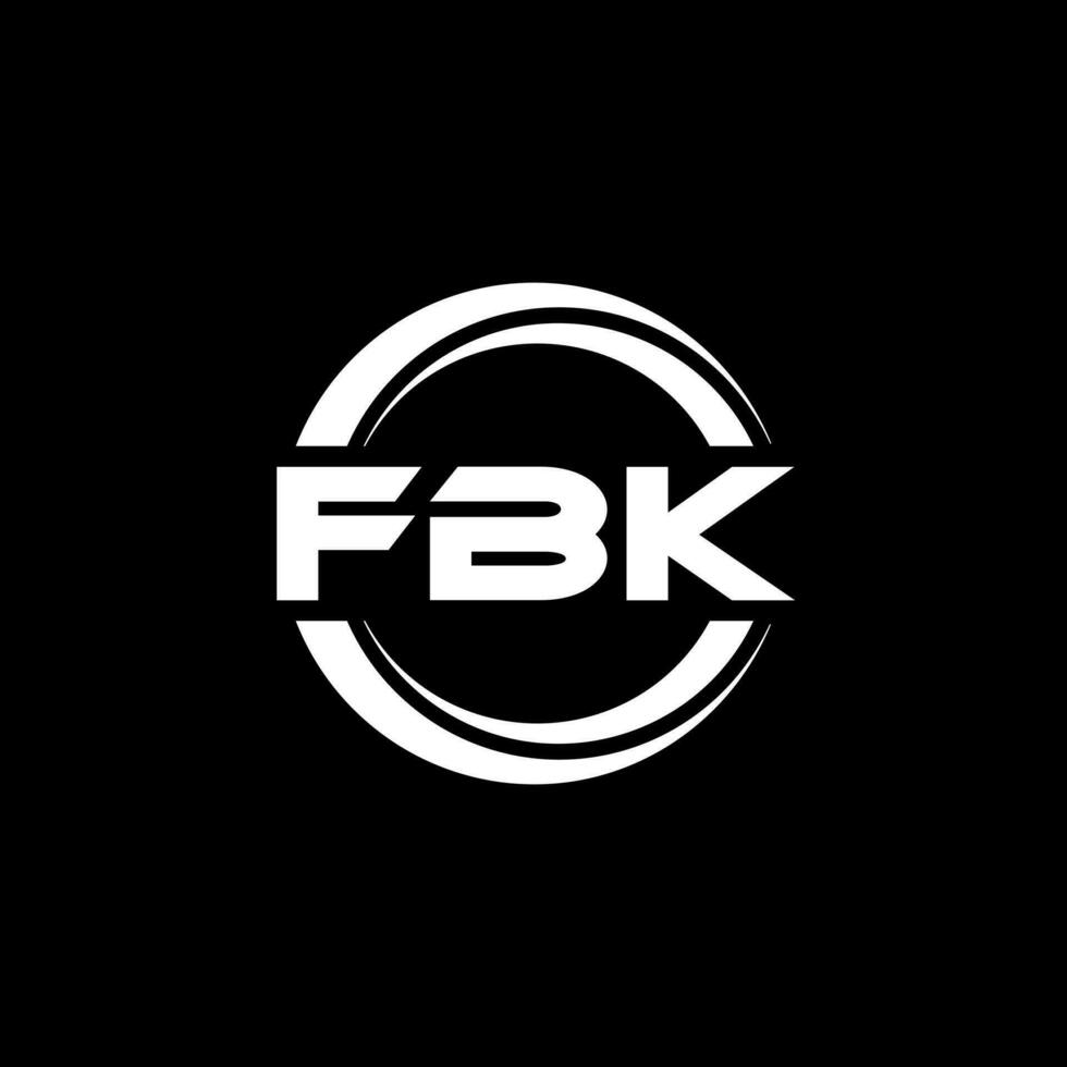 fbk logo conception, inspiration pour une unique identité. moderne élégance et Créatif conception. filigrane votre Succès avec le frappant cette logo. vecteur