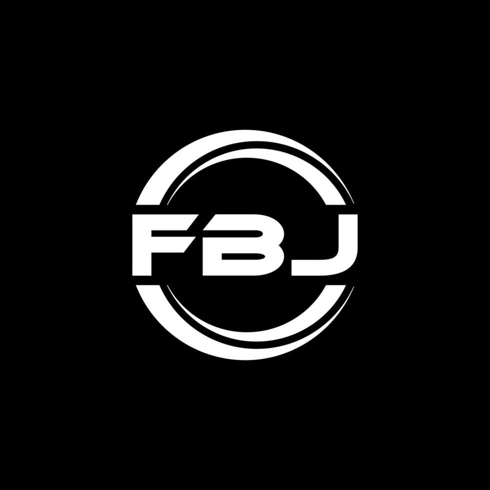 fbj logo conception, inspiration pour une unique identité. moderne élégance et Créatif conception. filigrane votre Succès avec le frappant cette logo. vecteur