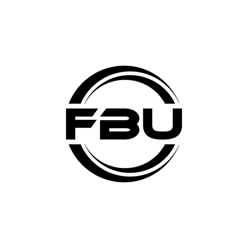 fbu logo conception, inspiration pour une unique identité. moderne élégance et Créatif conception. filigrane votre Succès avec le frappant cette logo. vecteur