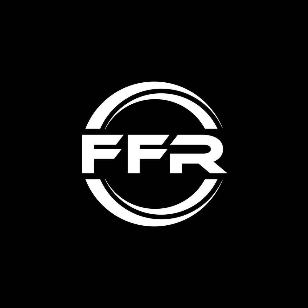 ffr logo conception, inspiration pour une unique identité. moderne élégance et Créatif conception. filigrane votre Succès avec le frappant cette logo. vecteur