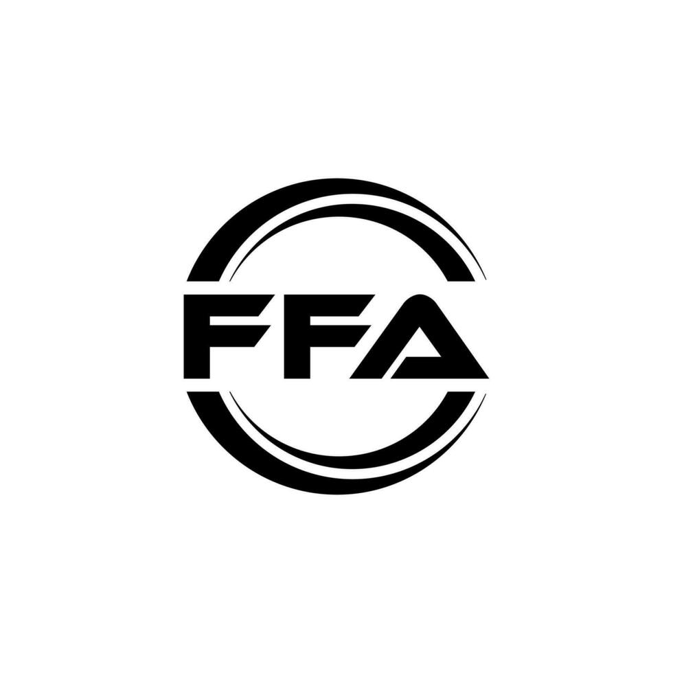 ffa logo conception, inspiration pour une unique identité. moderne élégance et Créatif conception. filigrane votre Succès avec le frappant cette logo. vecteur