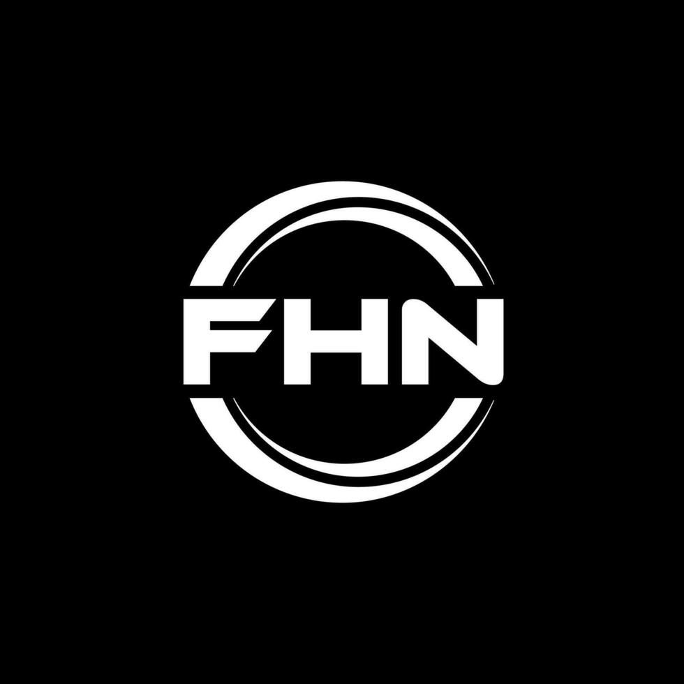 fhn logo conception, inspiration pour une unique identité. moderne élégance et Créatif conception. filigrane votre Succès avec le frappant cette logo. vecteur