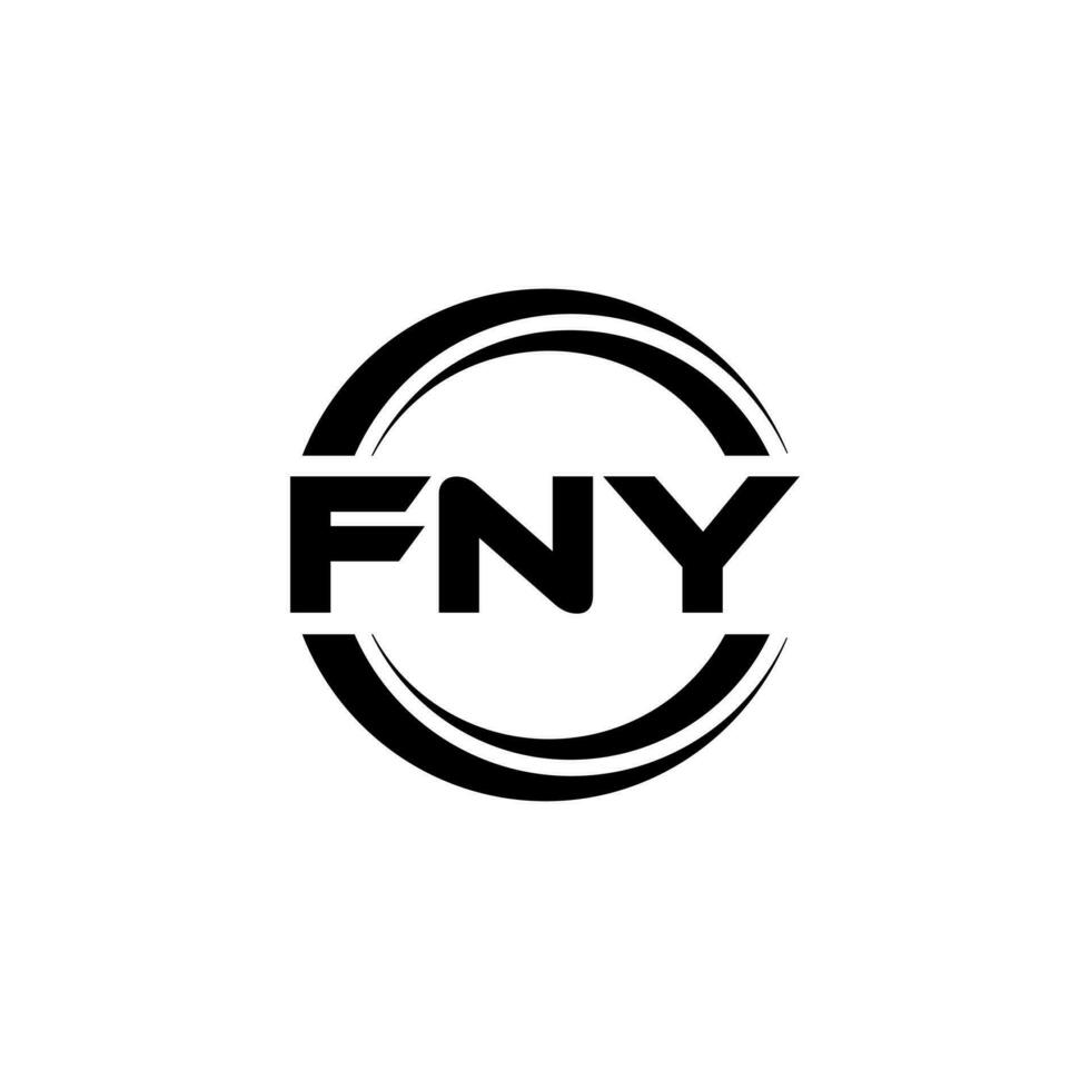 fny logo conception, inspiration pour une unique identité. moderne élégance et Créatif conception. filigrane votre Succès avec le frappant cette logo. vecteur