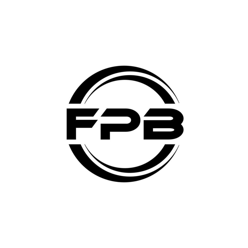 fpb logo conception, inspiration pour une unique identité. moderne élégance et Créatif conception. filigrane votre Succès avec le frappant cette logo. vecteur