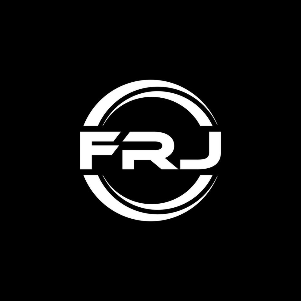 frj logo conception, inspiration pour une unique identité. moderne élégance et Créatif conception. filigrane votre Succès avec le frappant cette logo. vecteur