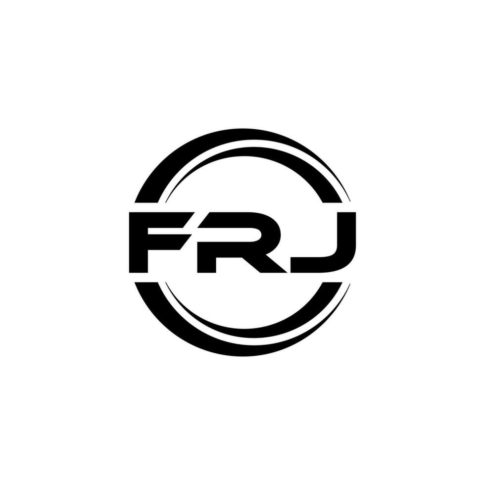 frj logo conception, inspiration pour une unique identité. moderne élégance et Créatif conception. filigrane votre Succès avec le frappant cette logo. vecteur