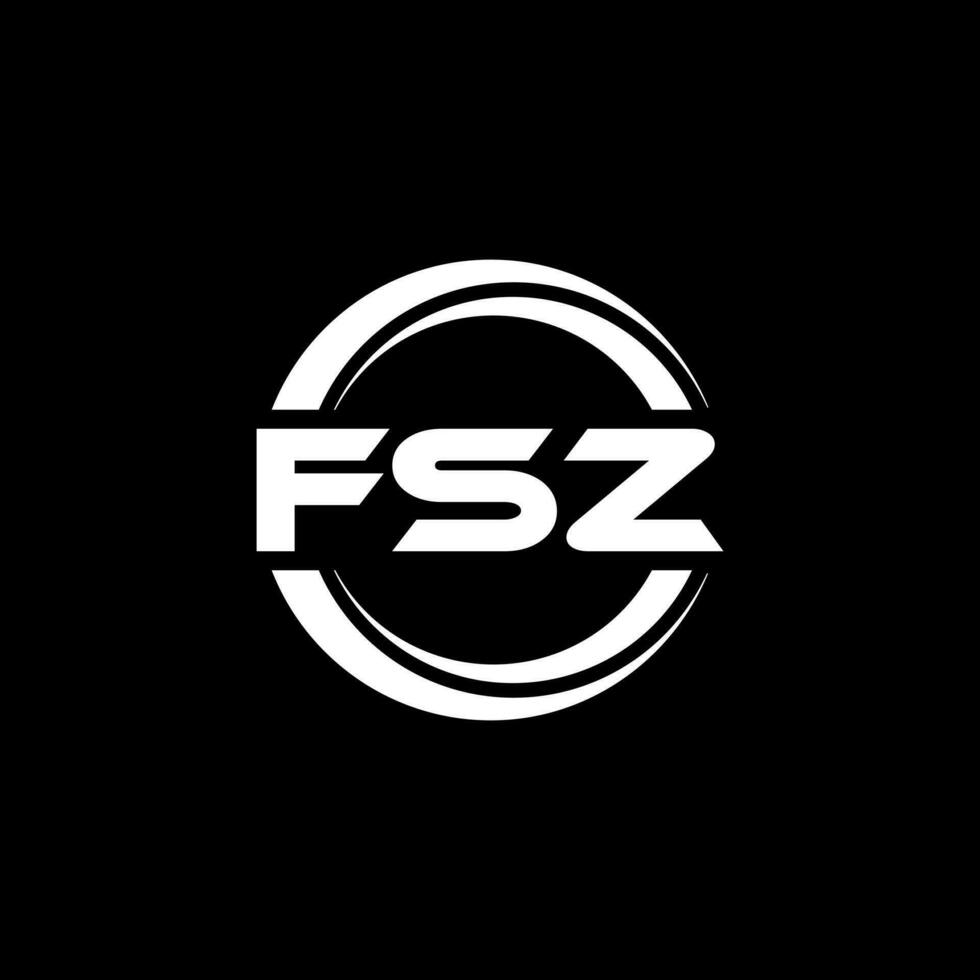 fsz logo conception, inspiration pour une unique identité. moderne élégance et Créatif conception. filigrane votre Succès avec le frappant cette logo. vecteur