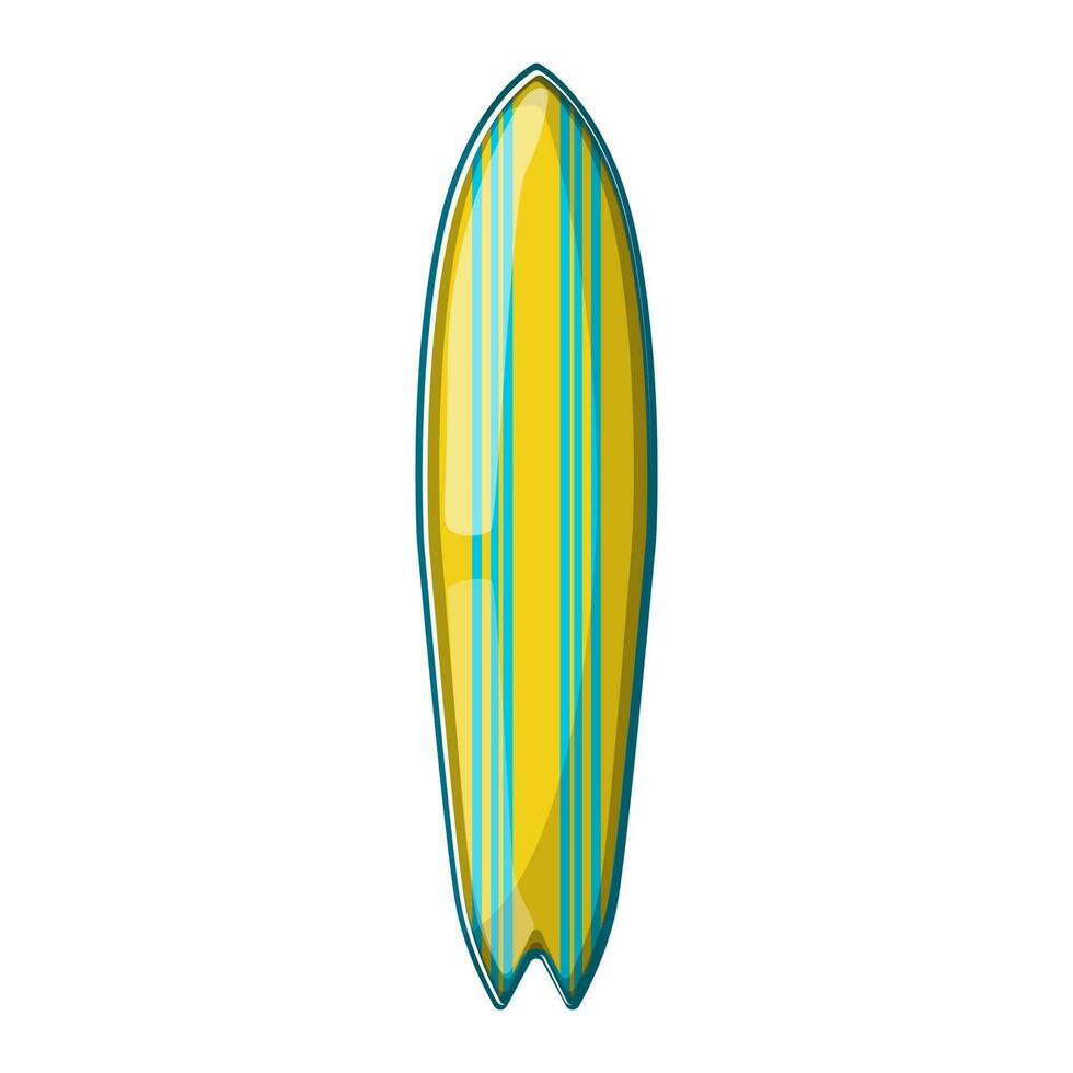 été planche de surf plage dessin animé vecteur illustration