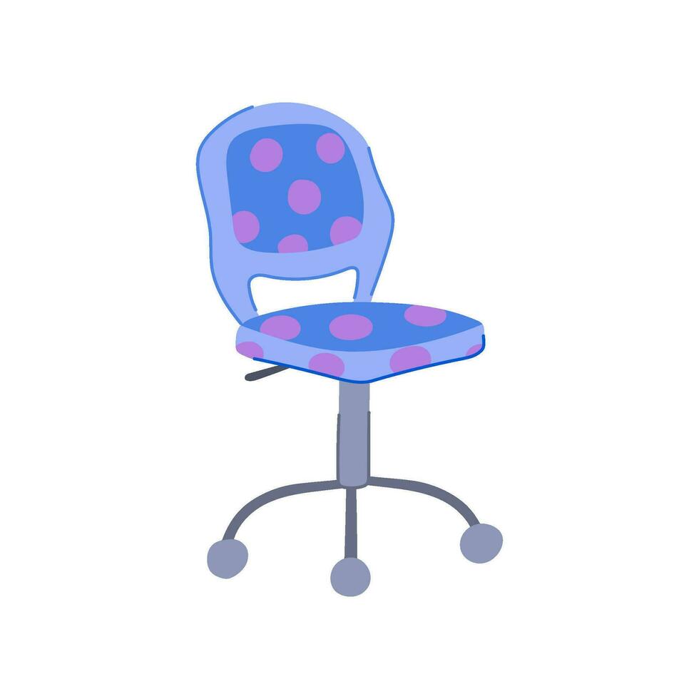 garçon enfant chaise dessin animé vecteur illustration