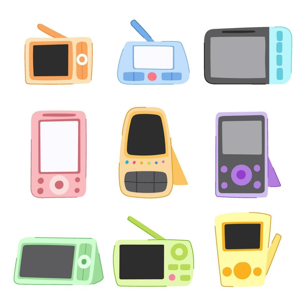 babyphone set illustration vectorielle de dessin animé vecteur