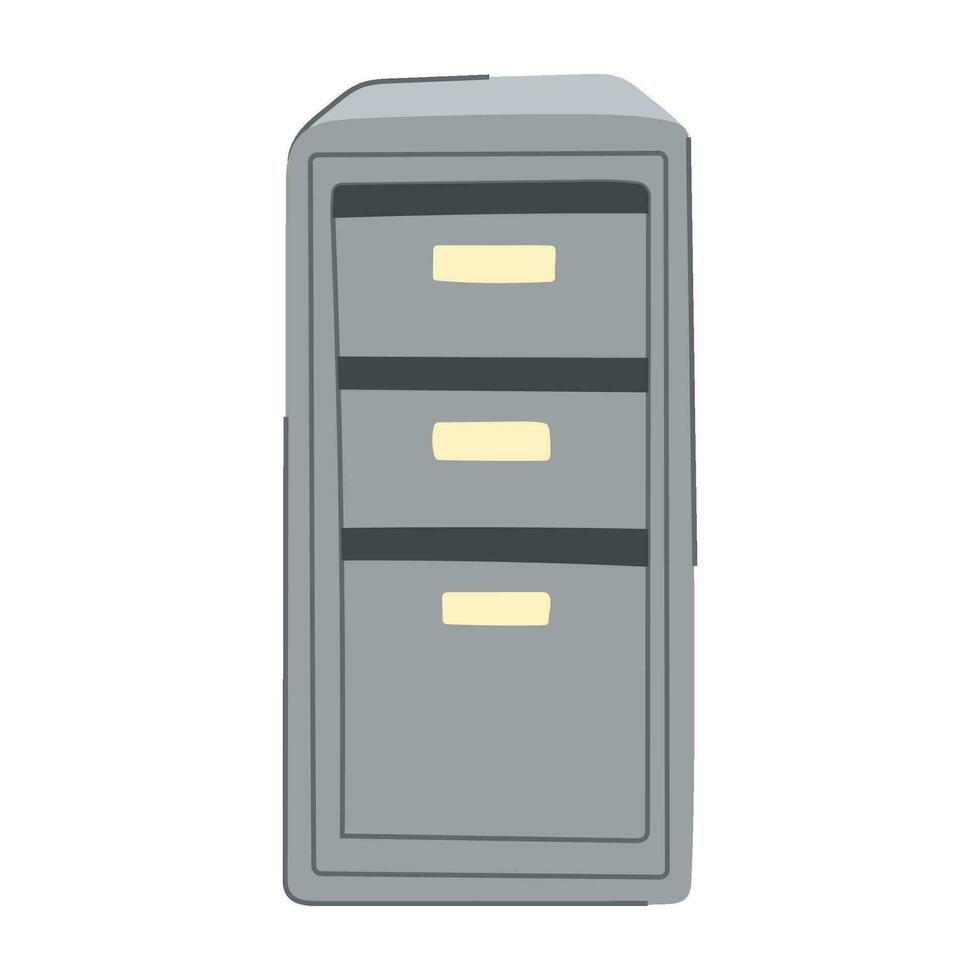 Les données fichier cabinet dessin animé vecteur illustration