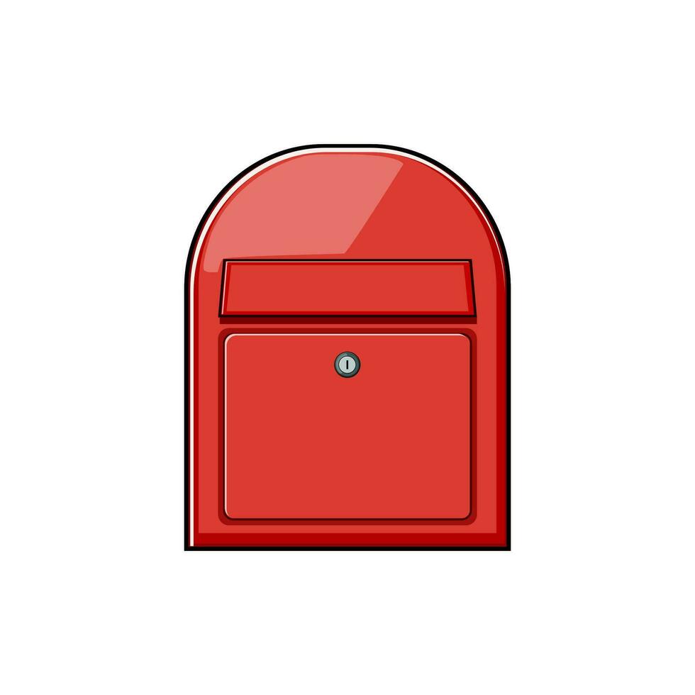 courrier boîte aux lettres lettre dessin animé illustration vectorielle vecteur