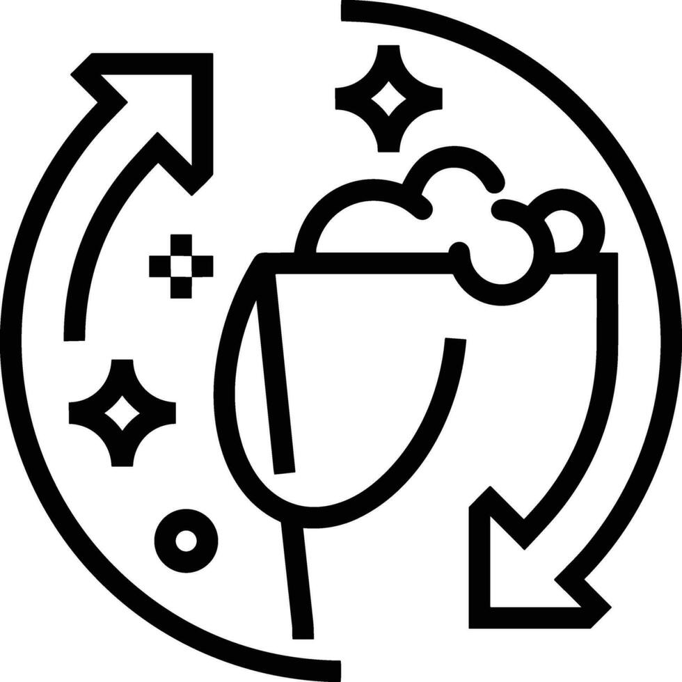 seau icône symbole vecteur image. illustration de le seau nettoyage équipement la lessive contour conception image. eps dix