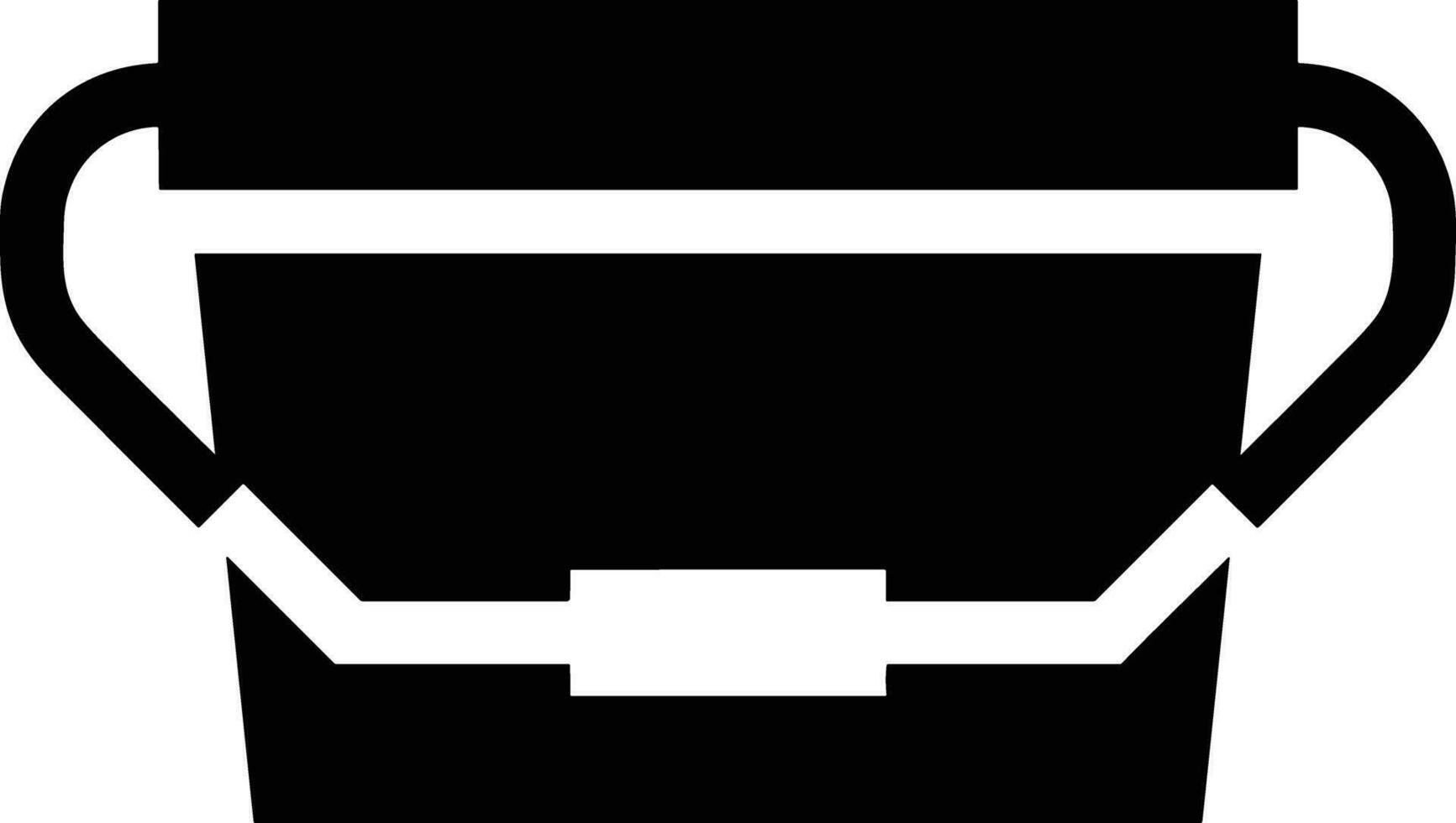 seau icône symbole vecteur image. illustration de le seau nettoyage équipement la lessive contour conception image. eps dix