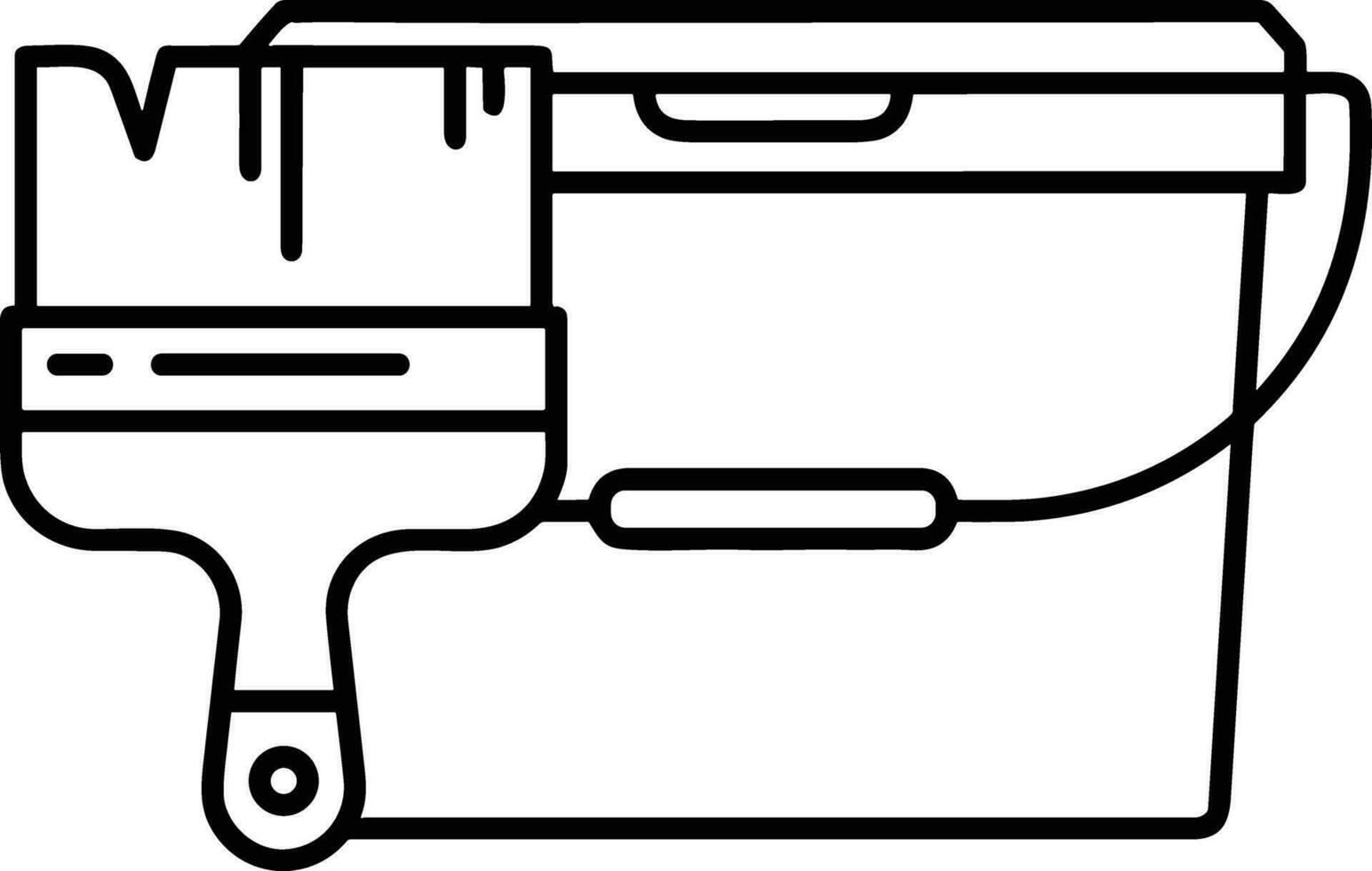 seau icône symbole vecteur image. illustration de le seau nettoyage équipement la lessive contour conception image. eps dix