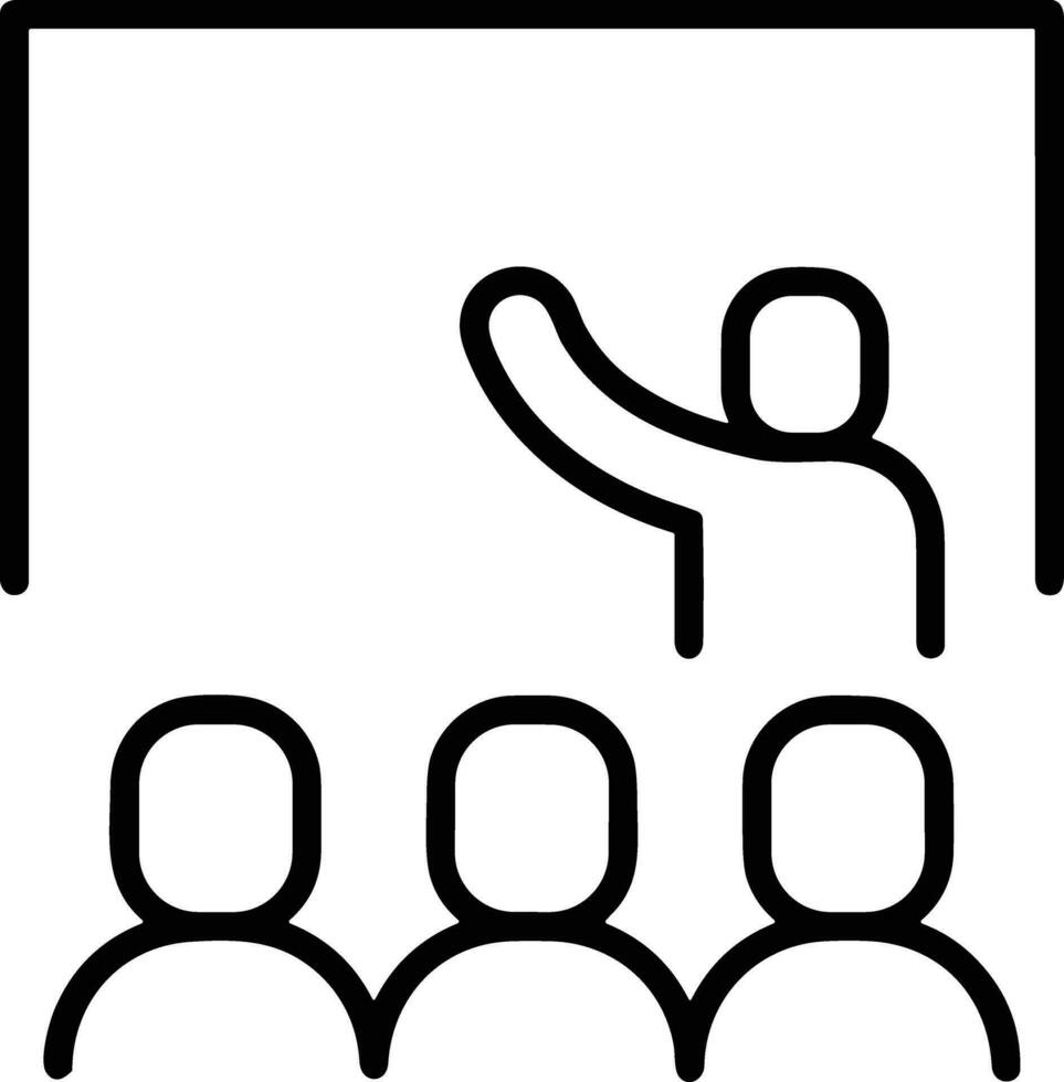 prof icône symbole vecteur image. illustration de le formation affaires école salle de cours icône conception image.