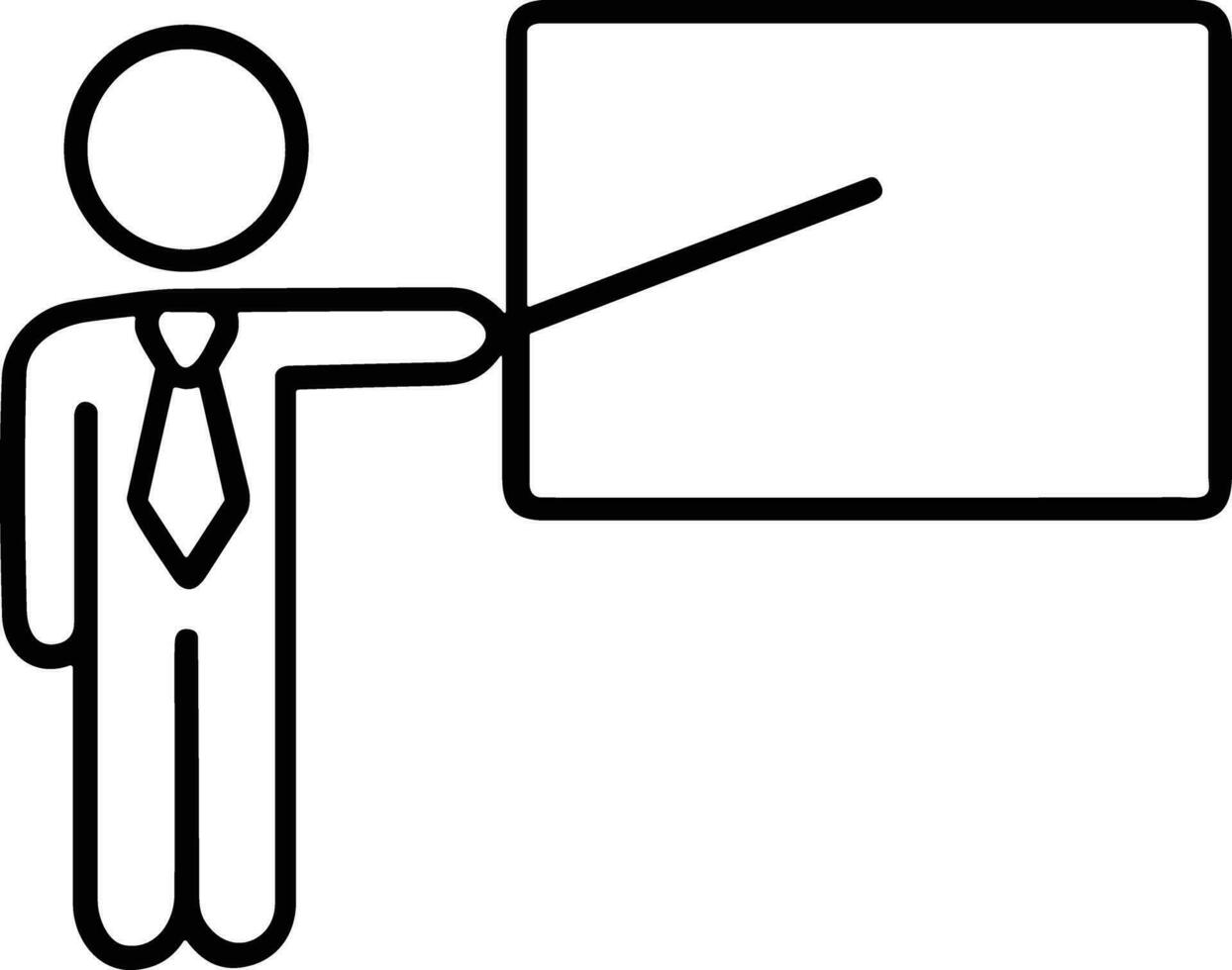 prof icône symbole vecteur image. illustration de le formation affaires école salle de cours icône conception image.