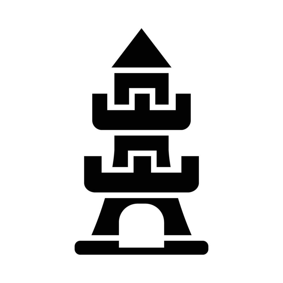 la tour vecteur glyphe icône pour personnel et commercial utiliser.